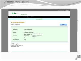59
Jobseeker (View - Search)
 