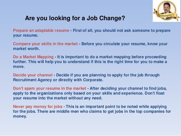 i need to change jobs