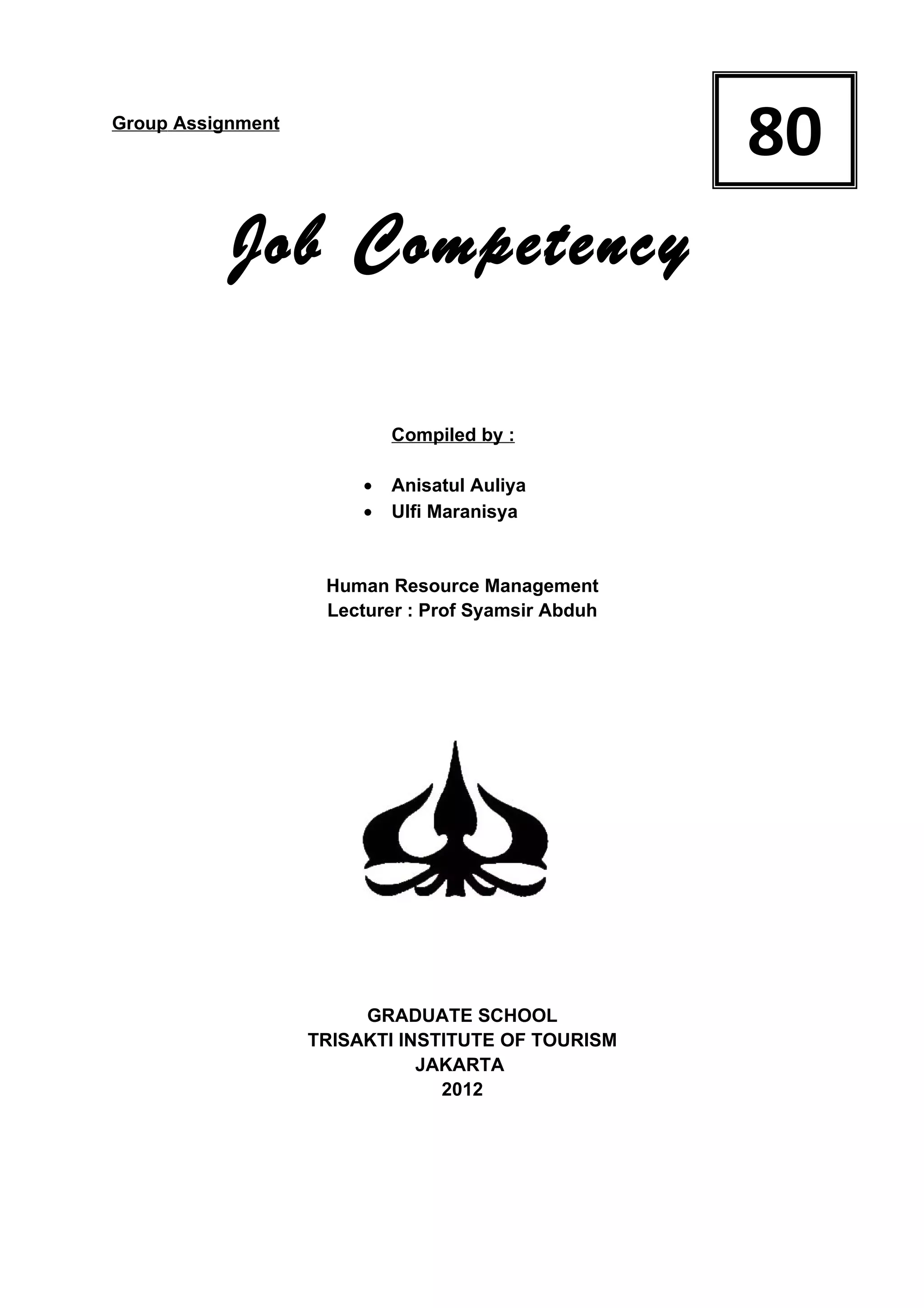 Job competency | DOC
