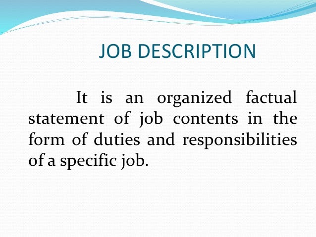 Job Description job-description