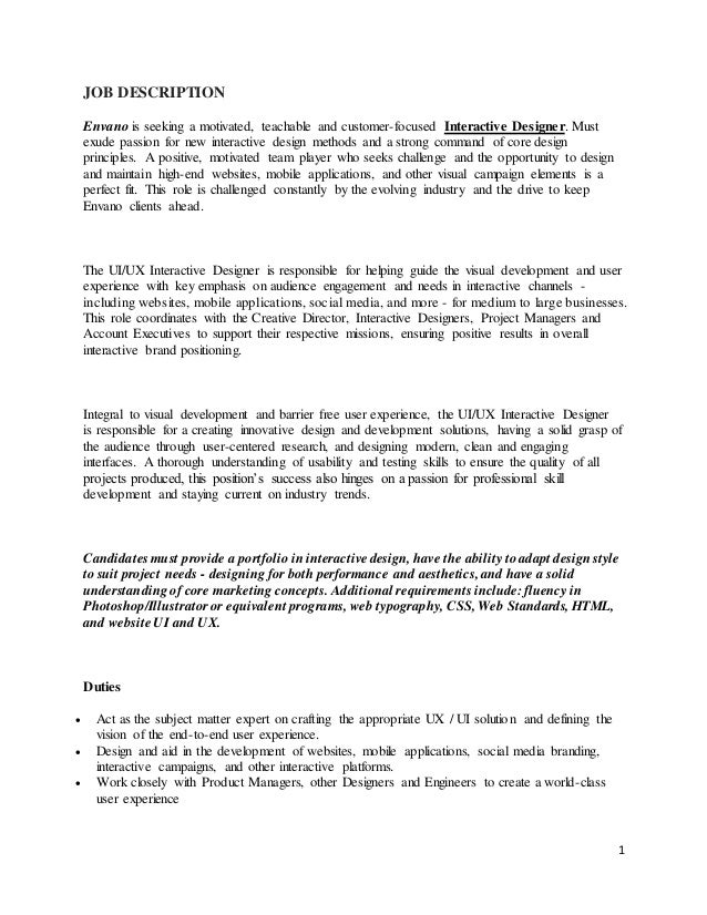 senior graphic designer job description pdf
