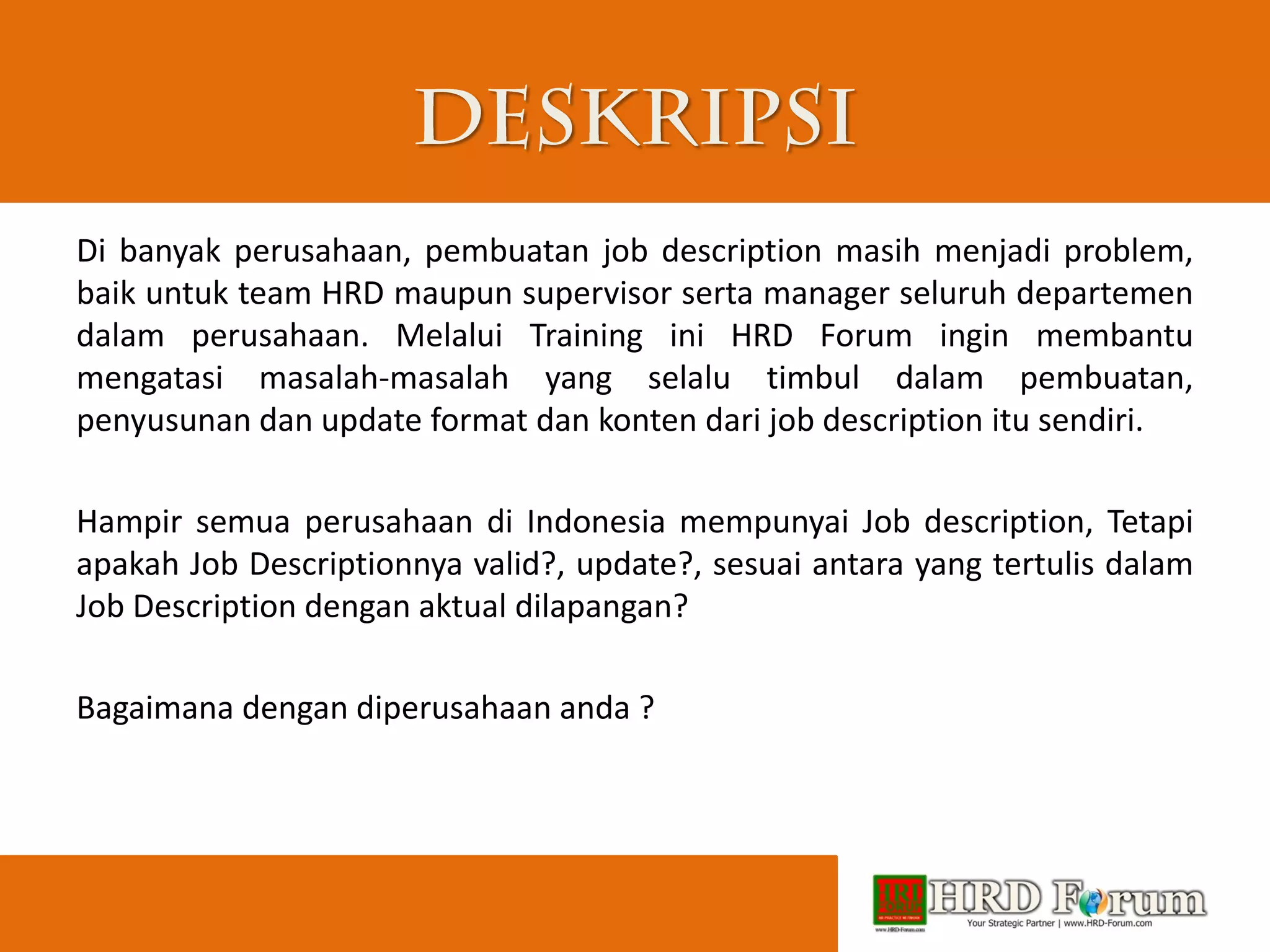 Cara Mudah Membuat Job Description PPT