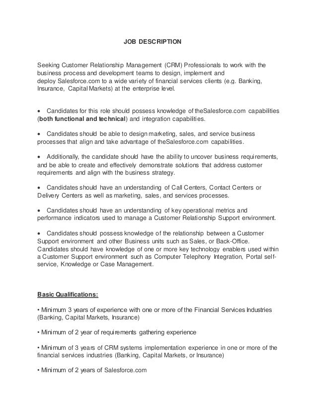 crm job description