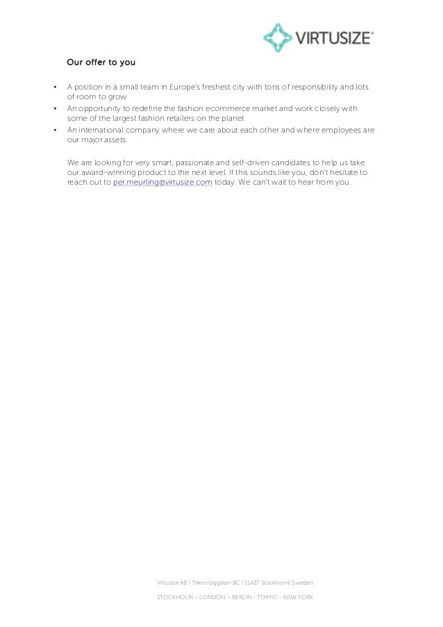 Job description - Key Account Manager DACH Virtusize