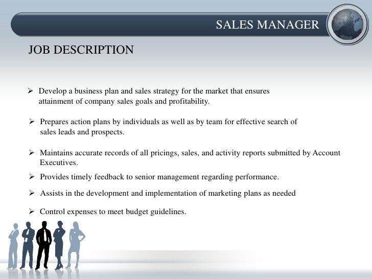 duties of sales and marketing manager