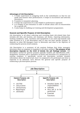 Job description and job specification | PDF