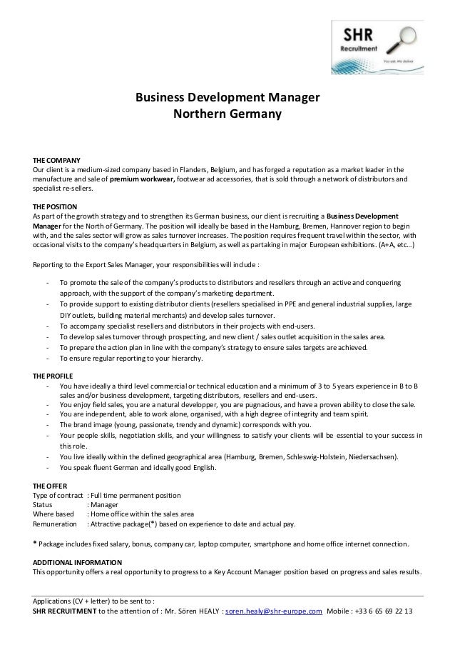 job description bdm_germany_north_31_07_2017 business development specialist job description