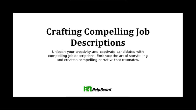 Job Description Definition In Human Resource Management PPT pictures-for-description
