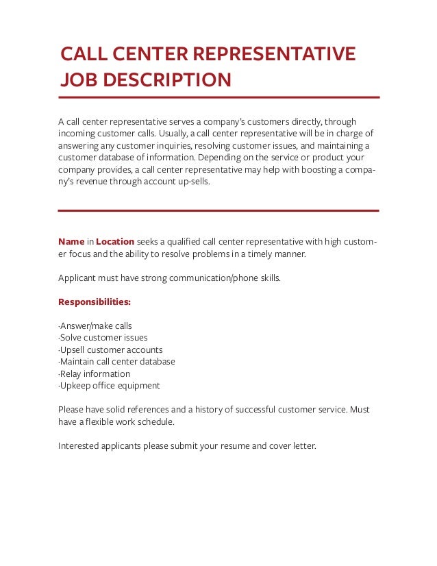 patient accounts representative job description