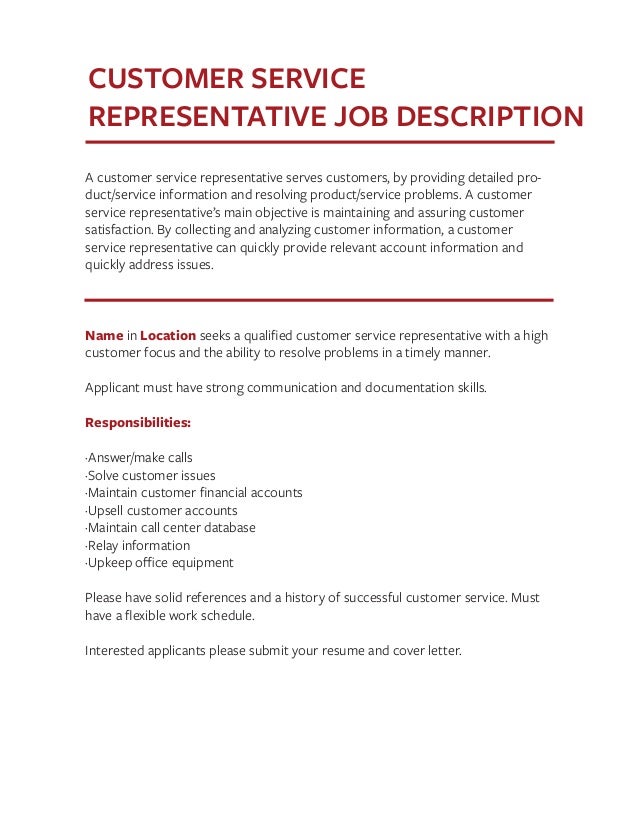 patient accounts representative job description