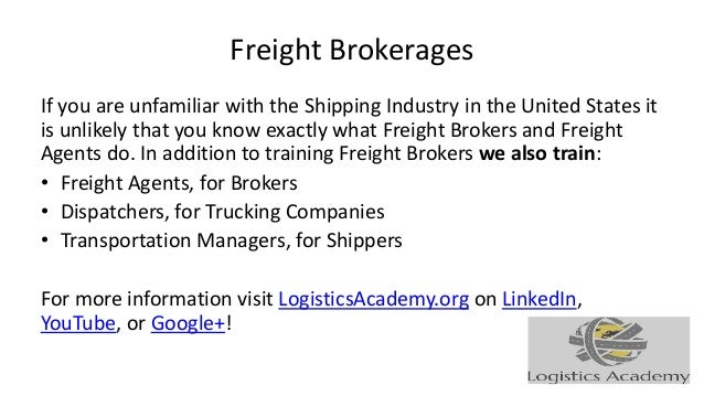 Job Description for Freight Brokers and Freight Agents ...