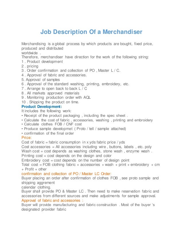 Job description of a merchandiser mô tả công việc của nhân viên quả…