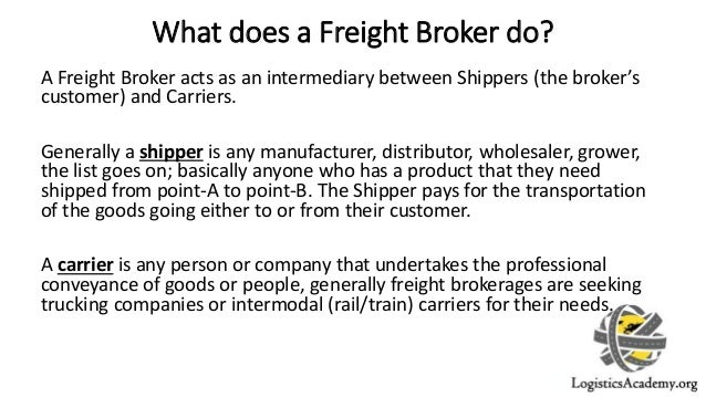 Job Description of Freight Brokers and Freight Agents