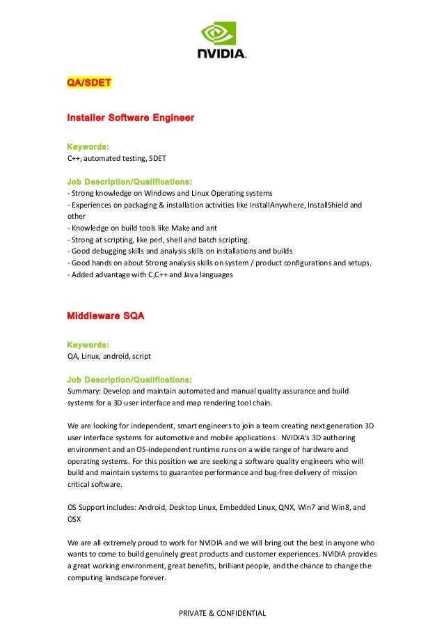 Java Build Engineer Job Description Java Build Engineer Job Description