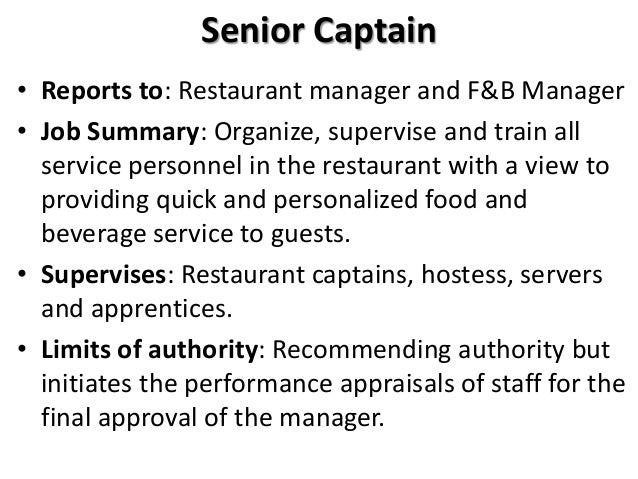 food and beverage hostess job description