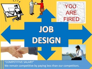 "COMPETITIVE SALARY"
We remain competitive by paying less than our competitors.

 