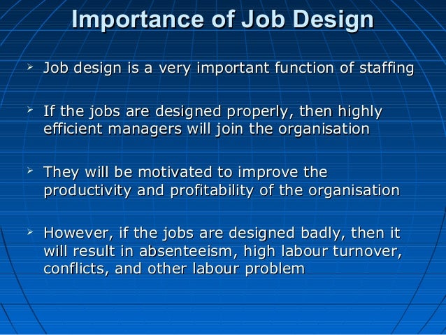 Benefits of Job Design | Human Resource Management