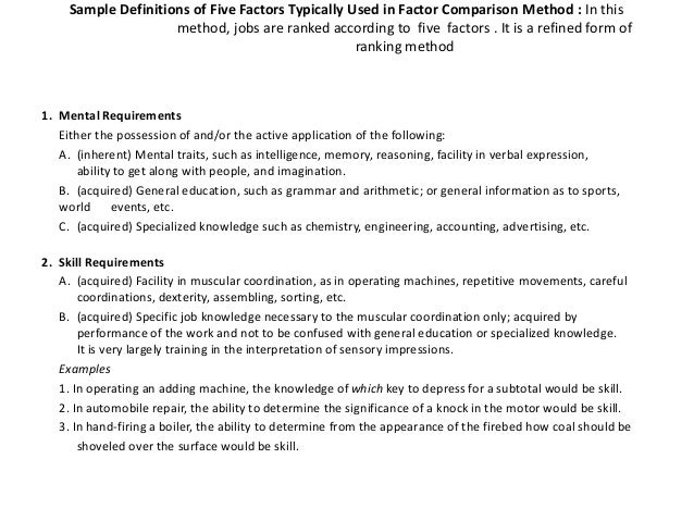 sample jobs