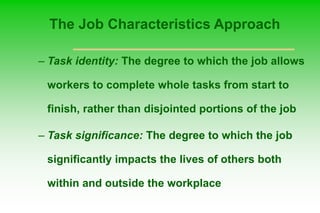 Job design and job analysis | PPT