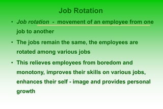 Job Movement Example Job design and job analysis | PPT
