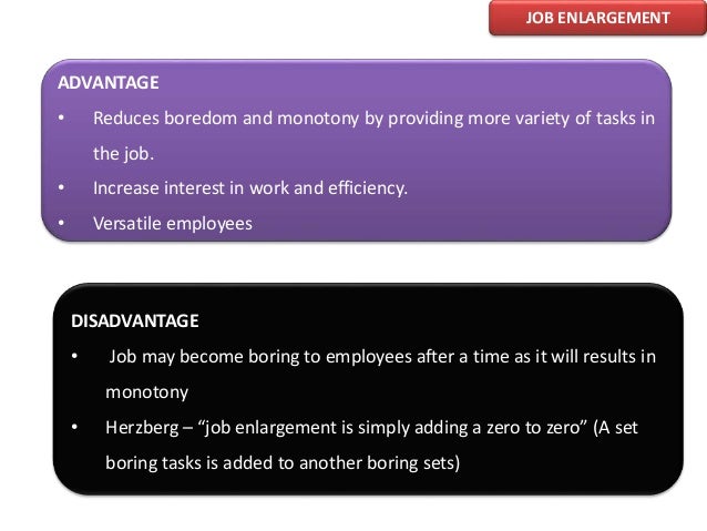 Benefit of job design
