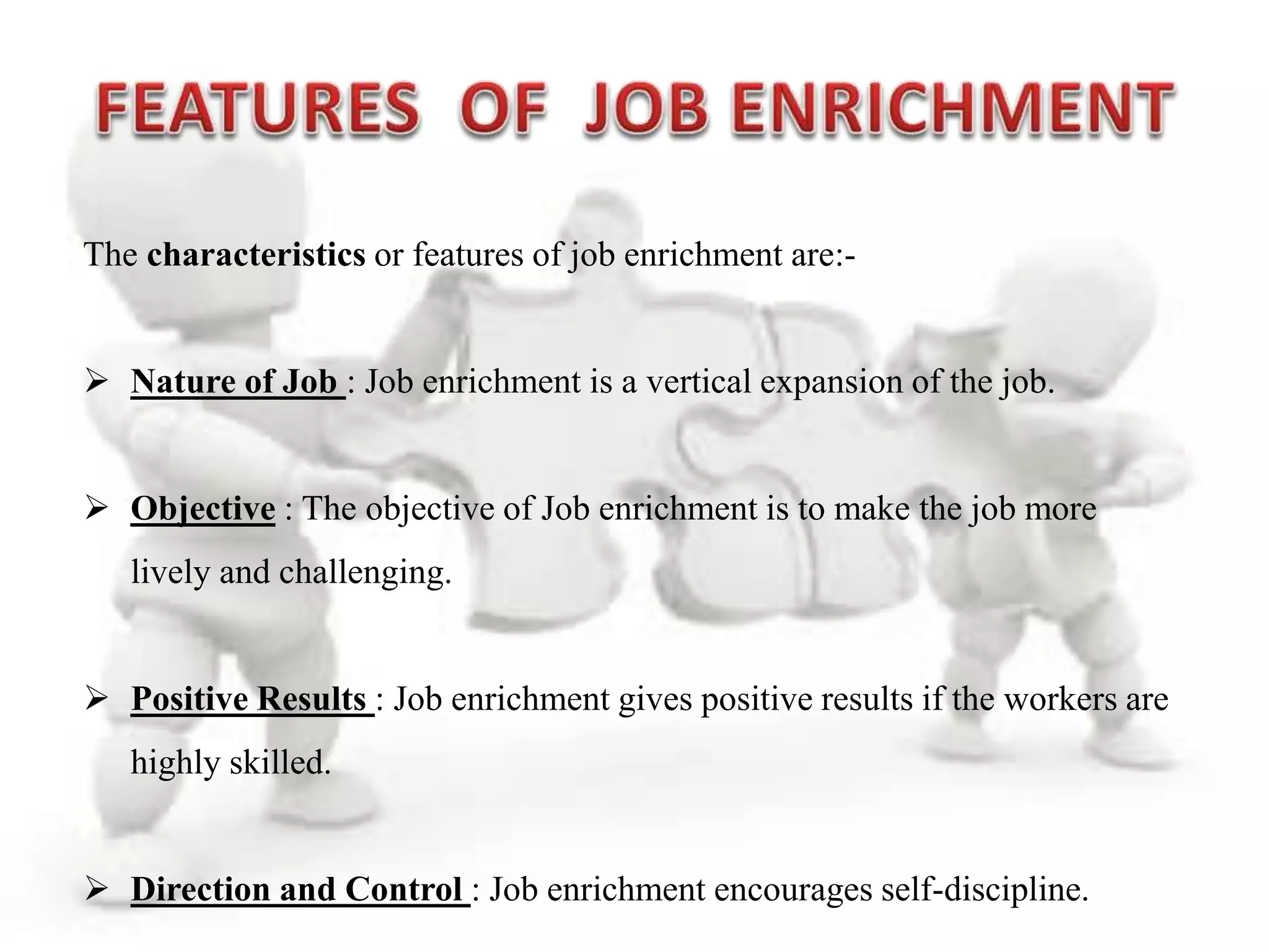 Job enrichment & Job enlargement PPT