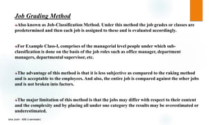 Job evaluation - Human Resource Management | PPTX