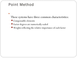 Job evaluation methods | PPT