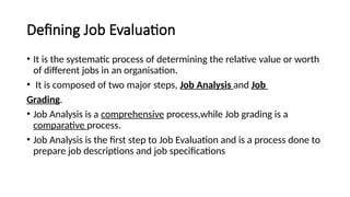 Comprehensive Job Analysis Comprehensive Job Evaluation and Grading System for Zimbabwe's Public ...