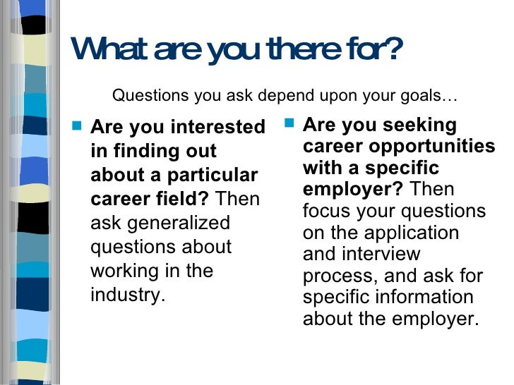 questions to ask at a job fair