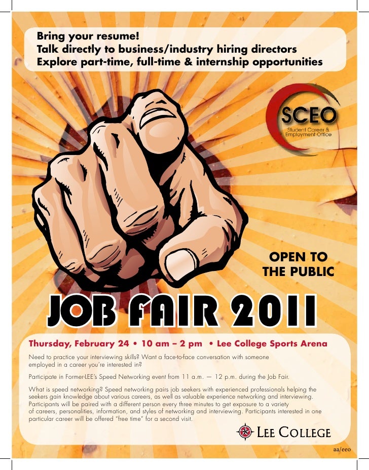 job fair flyer 2011