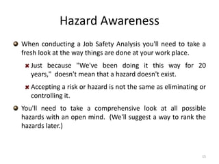 Hazard Awareness Problem Job Hazard Analysis.pptx