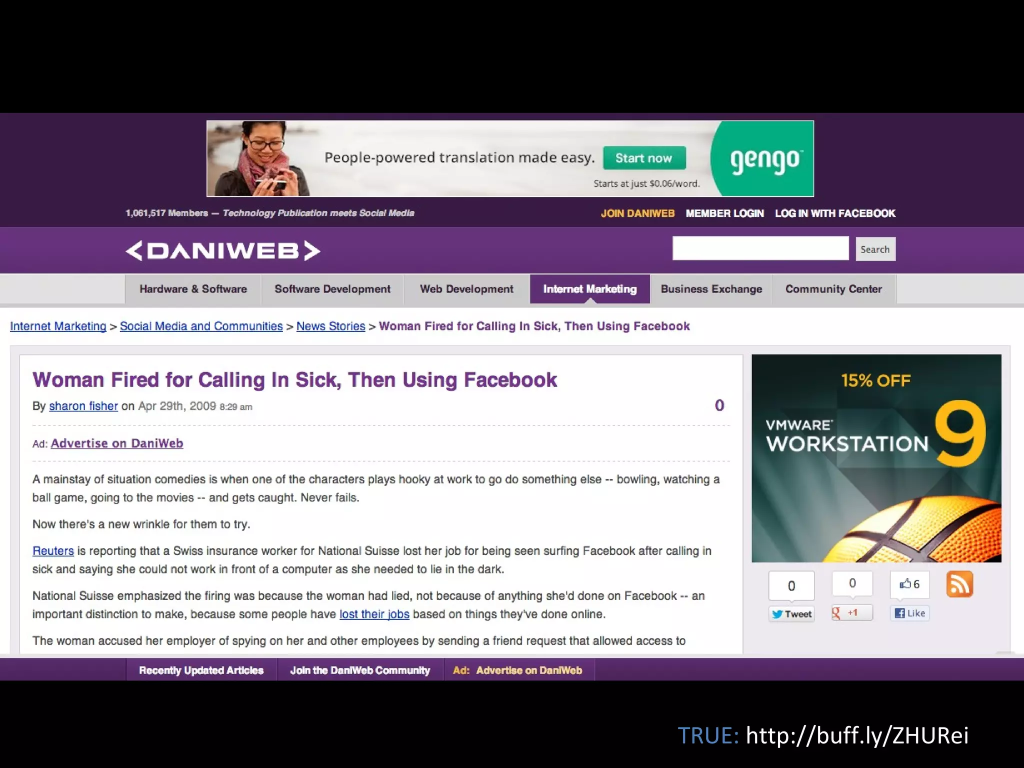 TRUE: http://buff.ly/ZHURei
 