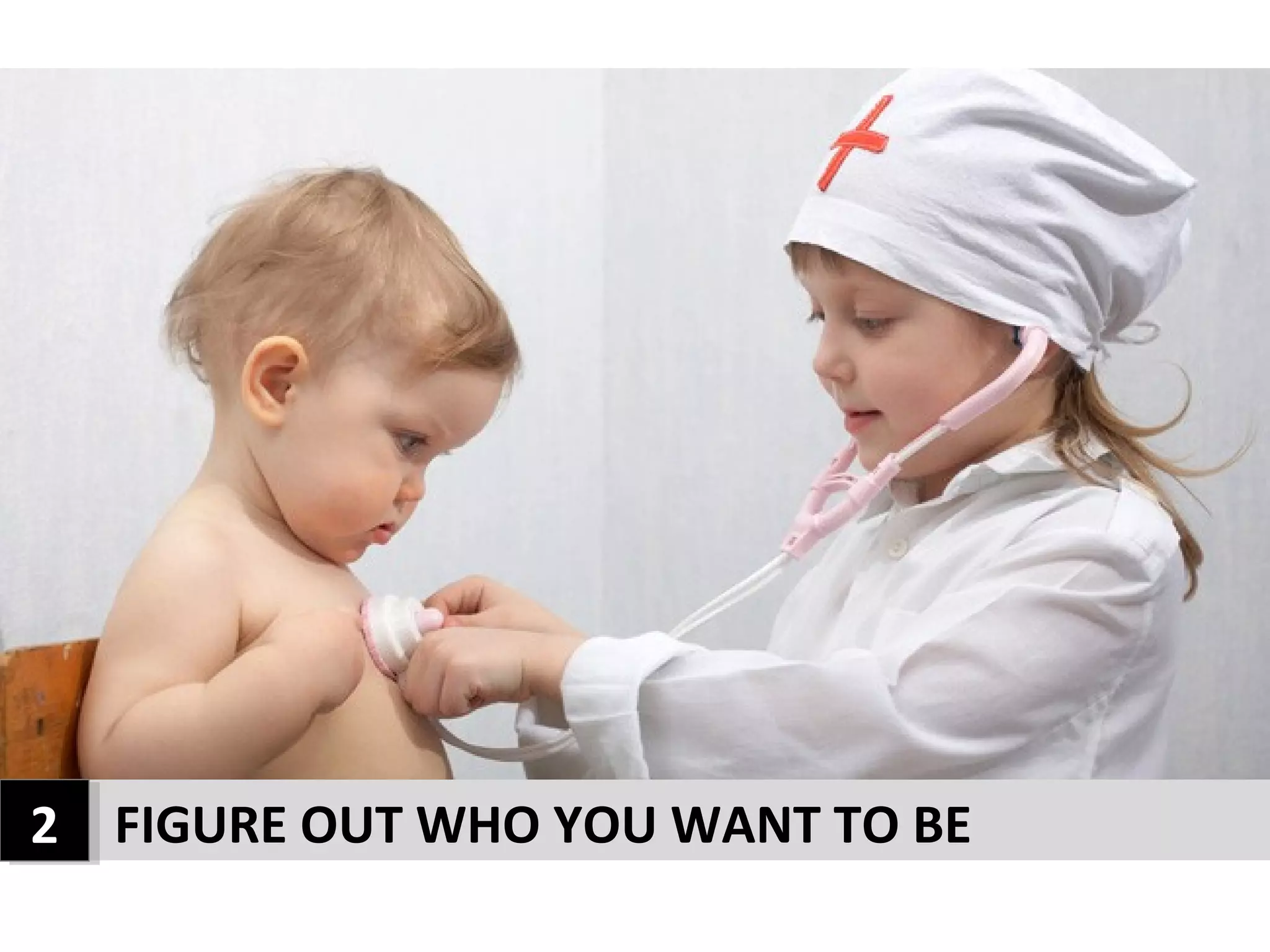 2 FIGURE OUT WHO YOU WANT TO BE
2
 