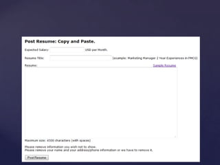 Job hunting & career development