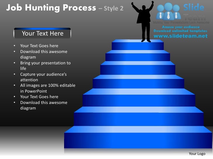 Job hunting process style 2 powerpoint presentation slides db ppt templates