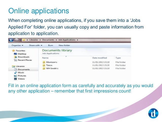tips for completing application forms