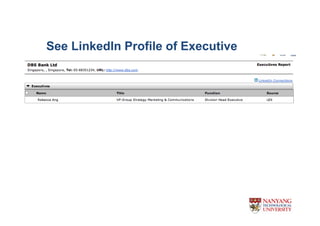 See LinkedIn Profile of Executive
 