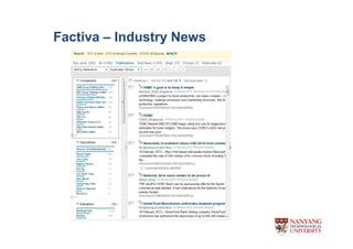 Factiva C Industry News
 