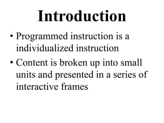 programmed learning | PPTX