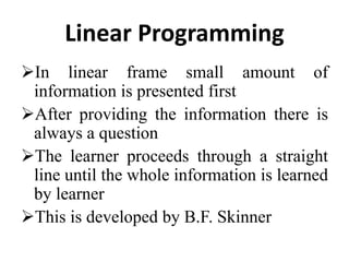 programmed learning | PPTX