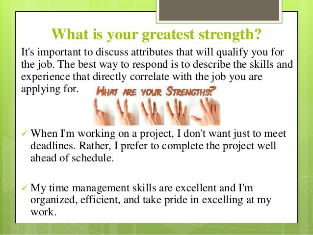 job interview strengths