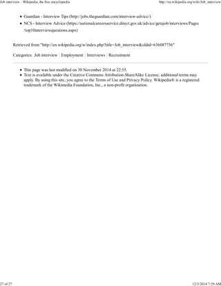 Job Interview. | PDF
