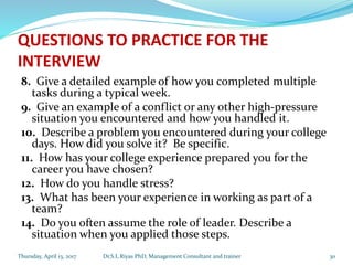 Job interview | PPTX