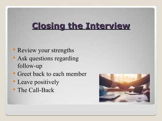 Job Interview techniques and strategies for the school teachers.ppt