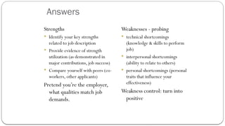 Job Interview L4.pptx - Career Counseling | PPTX