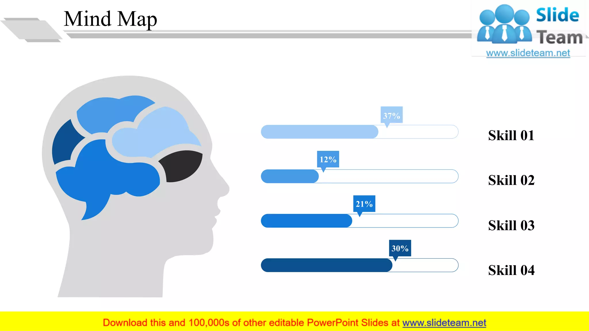 Mind Map
37%
12%
21%
30%
Skill 01
Skill 02
Skill 03
Skill 04
34
 