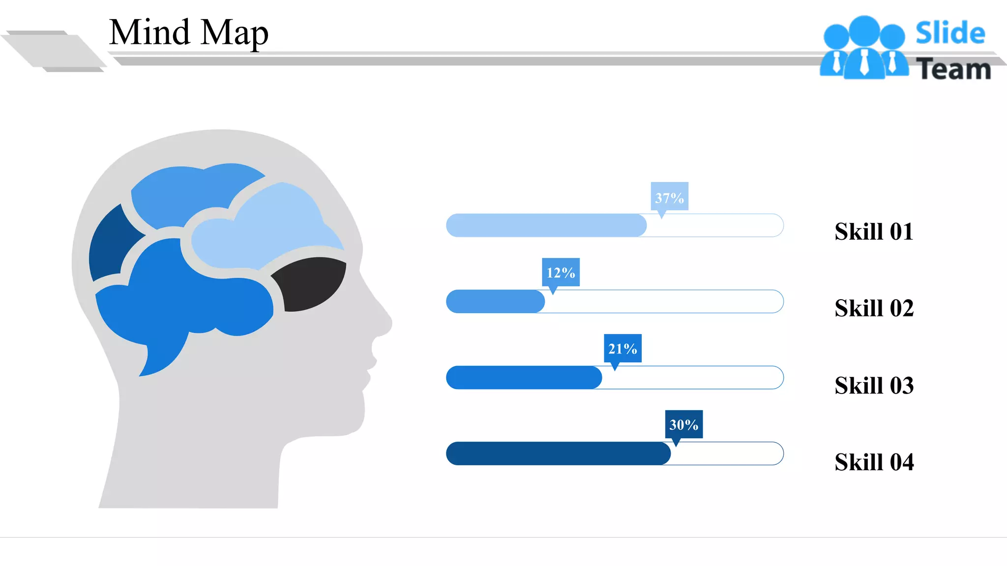 Mind Map
37%
12%
21%
30%
Skill 01
Skill 02
Skill 03
Skill 04
34
 