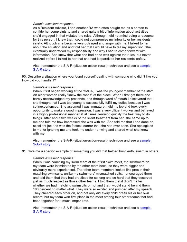 Job Interview Question Database With Answers