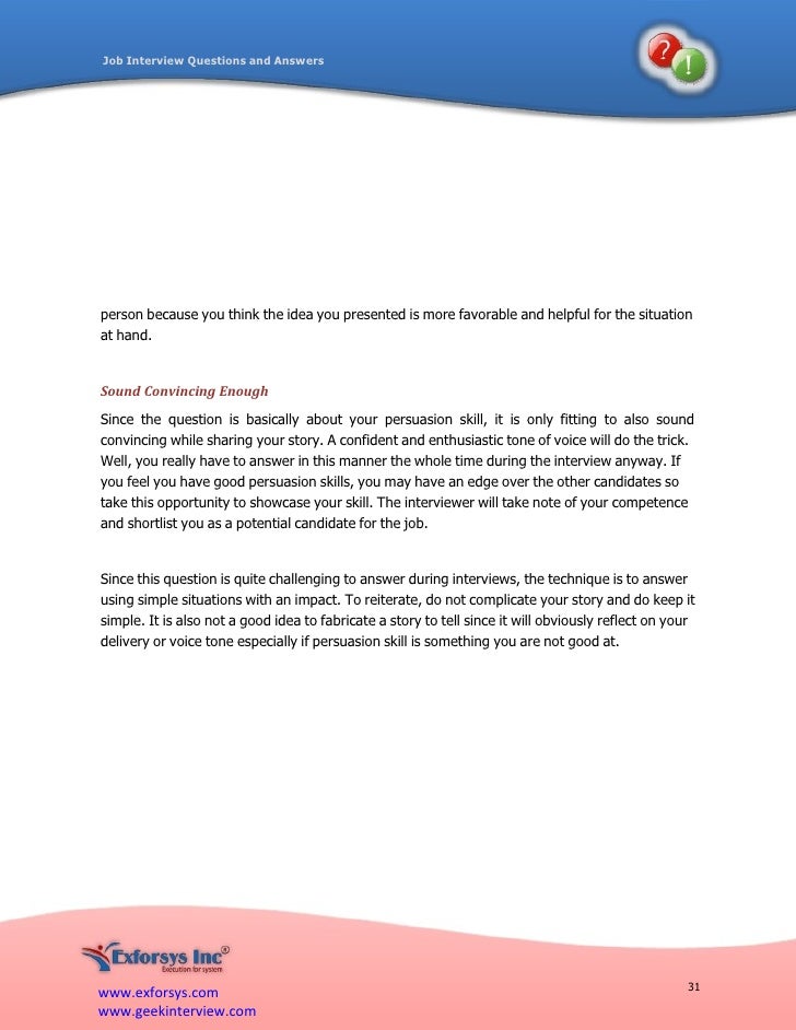 behavioural type interview questions